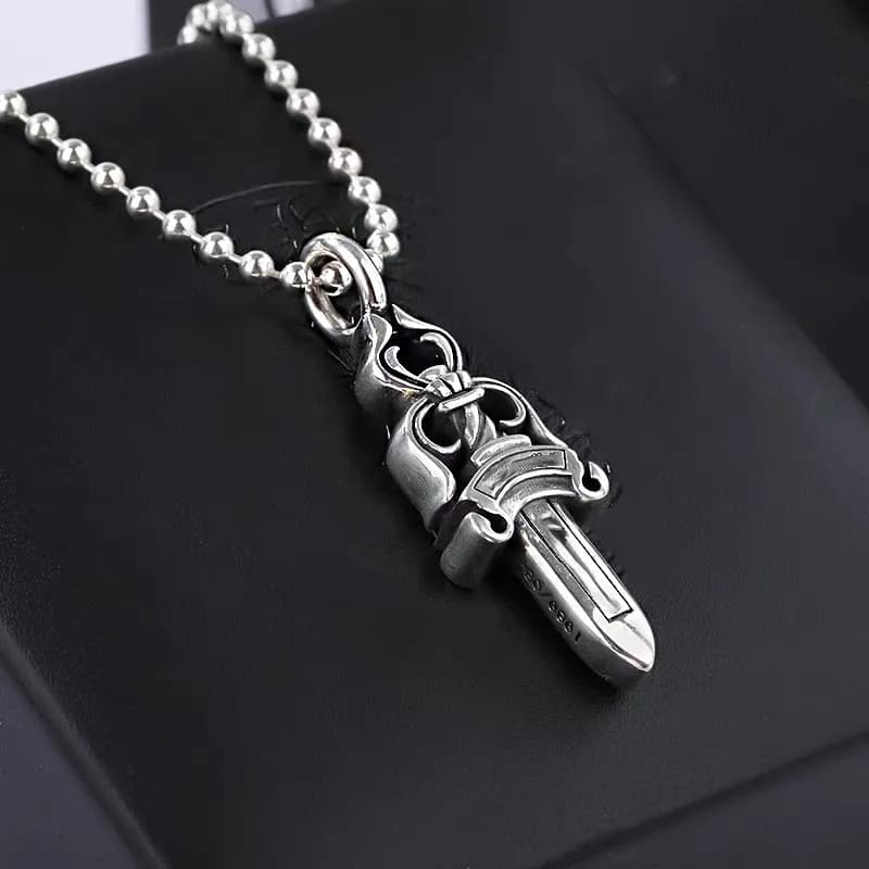 Top Quality Necklaces Vintage Sterling Sliver Women Men Skeleton Necklace Chain Pendant Choker Designer Jewelry Chromely