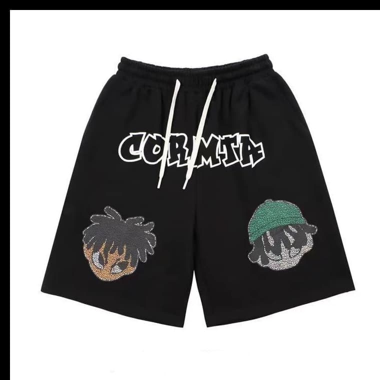 Men's Clothing Print Hip Hop Sports Shorts Men's Summer Thin Ins Trendy Straight Loose Shorts