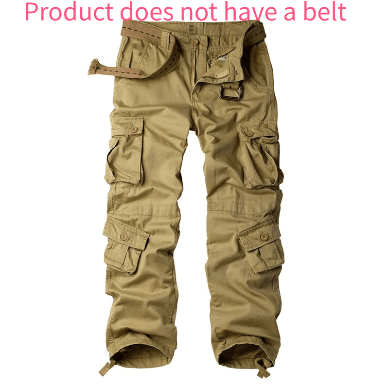[UtilityPro] Men's Cargo Pants - 8-Pocket Tactical Design | Heavy-Duty Straight Leg Work Pants