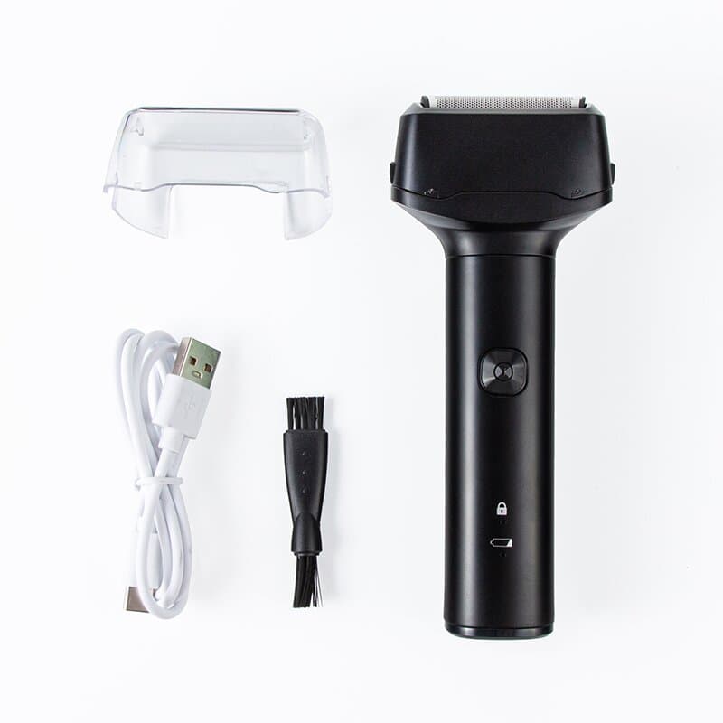 Reciprocating Three-blade Rechargeable Razor, Water-washable Portable Beard Razor, Men's Electric Shaver