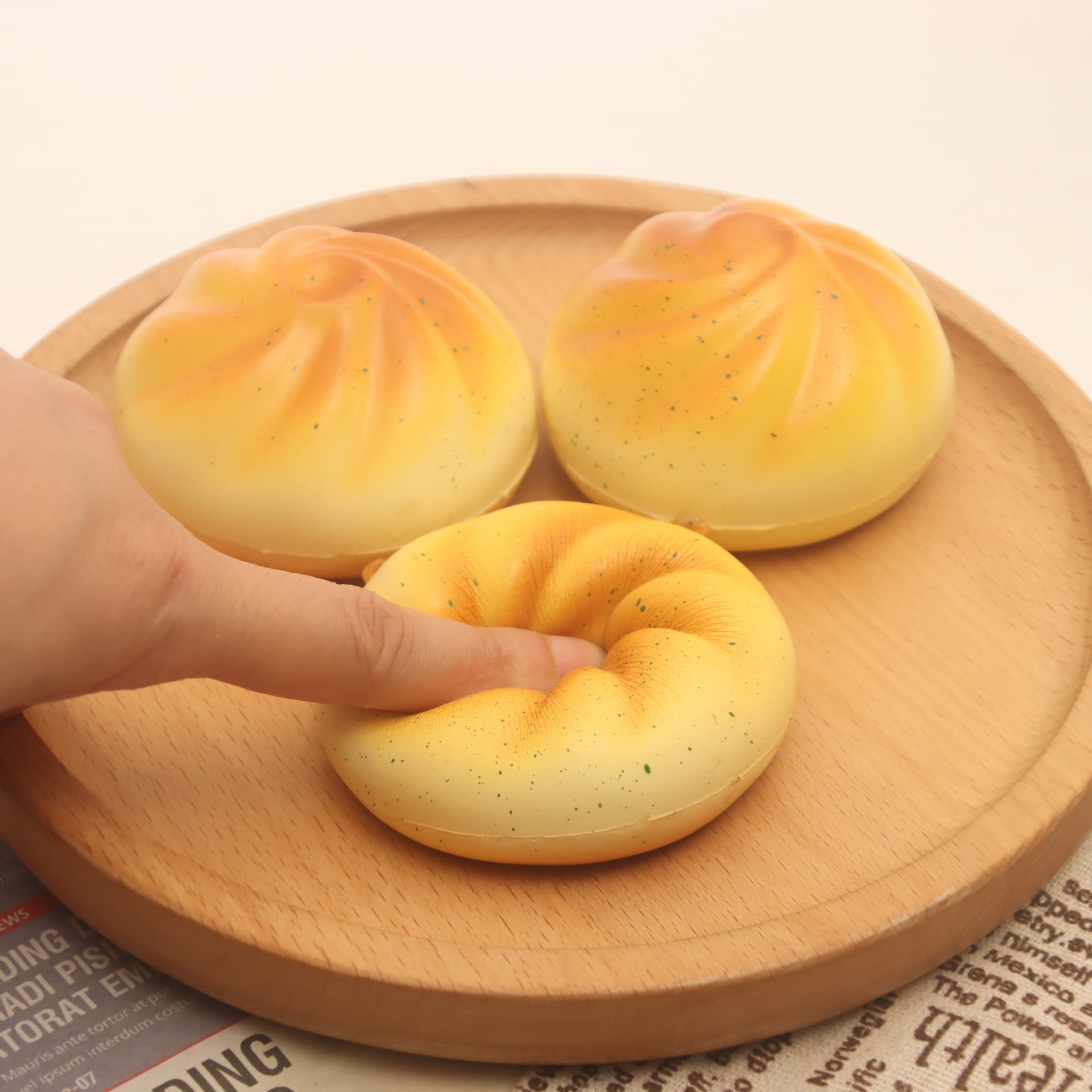 Scented Slow Rising Squishy Toys Simulation Bread Bun Food Stress Relief Squeeze Toys