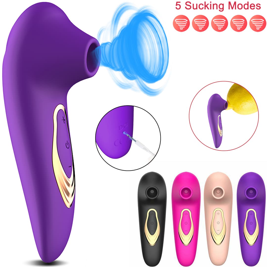 Sucking Vibrator Adult Sex Toys, Clitoral Vibrator Sex Pleasure Women With 10 Vibration Modes, Clitoral Nipple Sex Toy