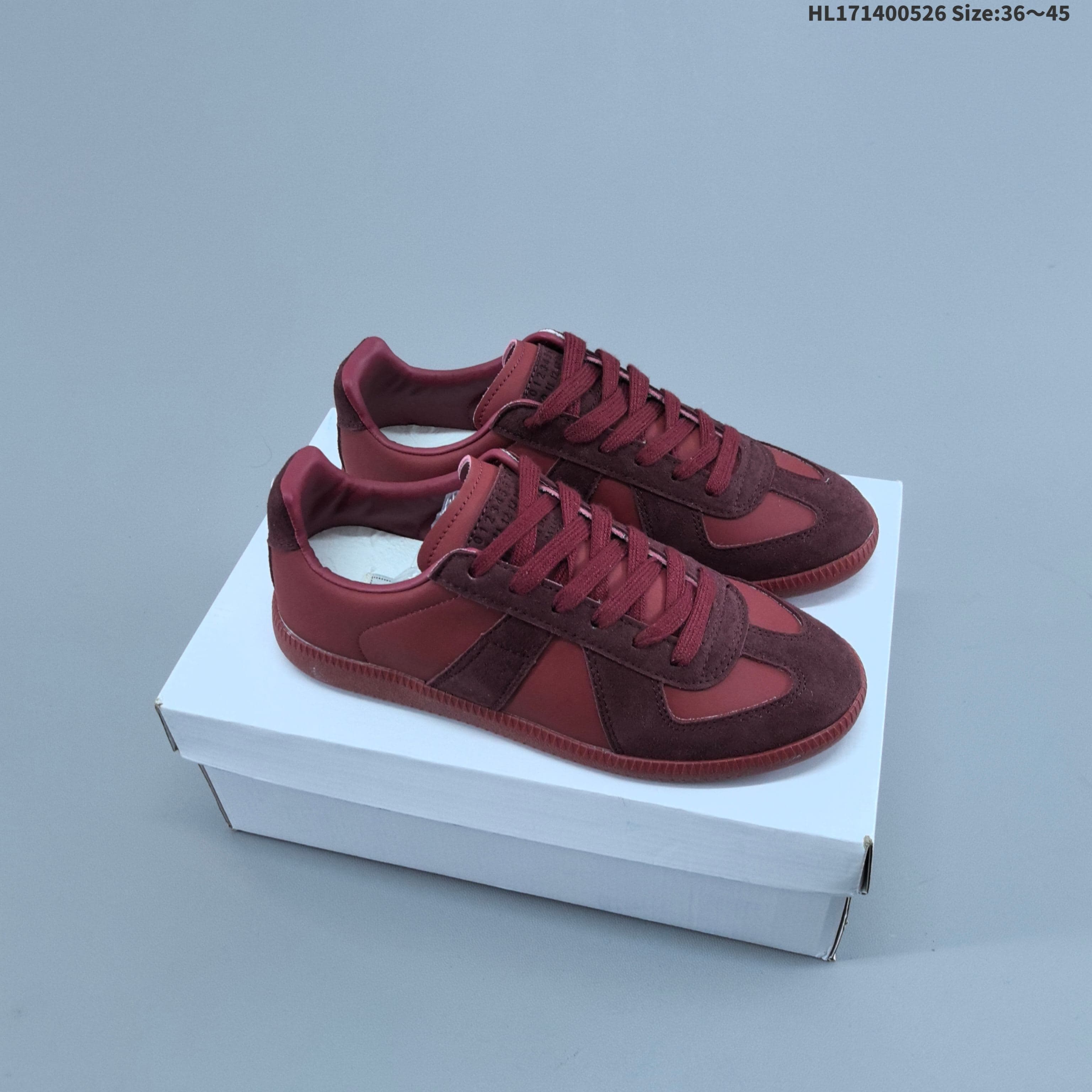 Baskets compensées basses en daim Maison Margiela Mason Margiela Replica
