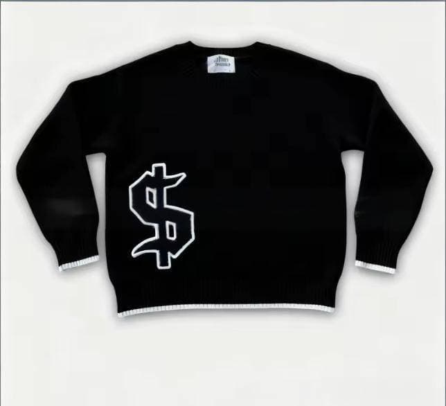 Pull décontracté à manches longues et col rond, inspiré des influenceuses de street style, pour l'automne et l'hiver.