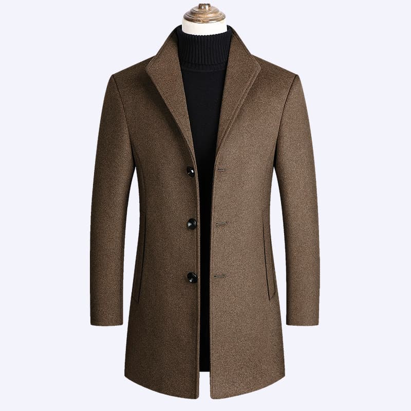 Woolen cloth men's Keel Trench Coat