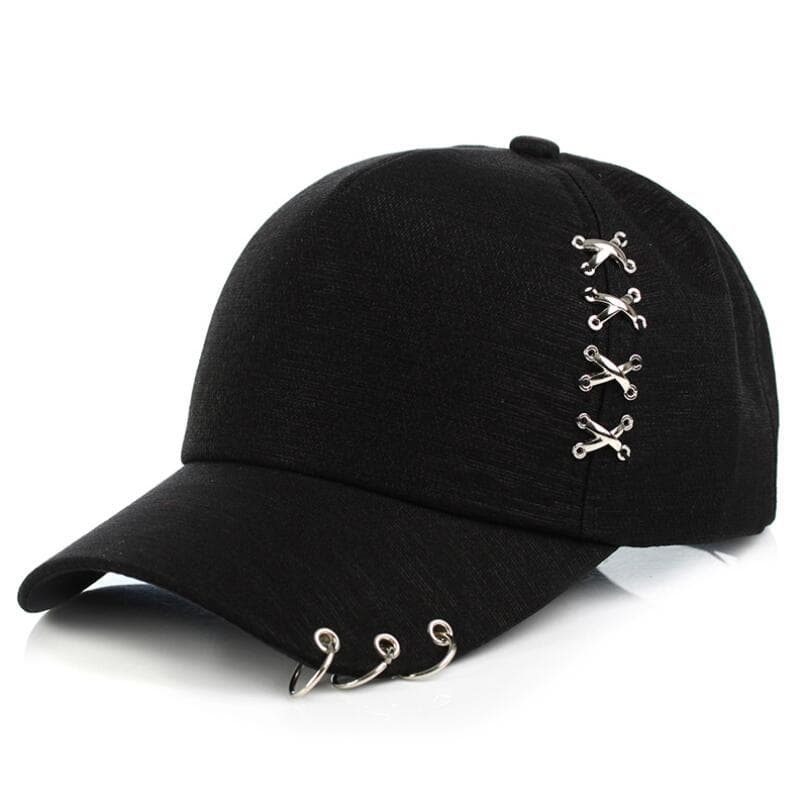 oZyc fashion Women Sun Hat Baseball Cap White Pink Summer Outdoor Sunscreen Caps Couple Men Iron Ring Snapback Hats