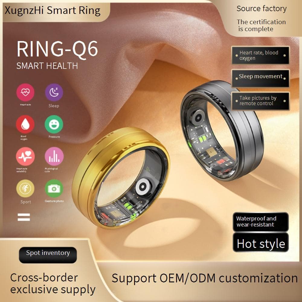 Smart Activity Trackers Hot Selling R06 Smart Camera Ring Sports Ring Bluetooth Monitoring Healthy Sleep Heart Rate Pressure Blood Oxygen