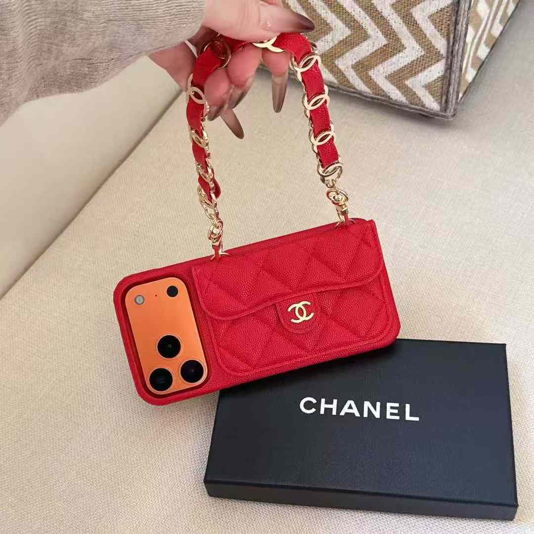 Lanière pour iPhone 17 Pro Max de marque Caviar, étui pour iPhone 15, bandoulière premium 14 et coque pour iPhone 13.