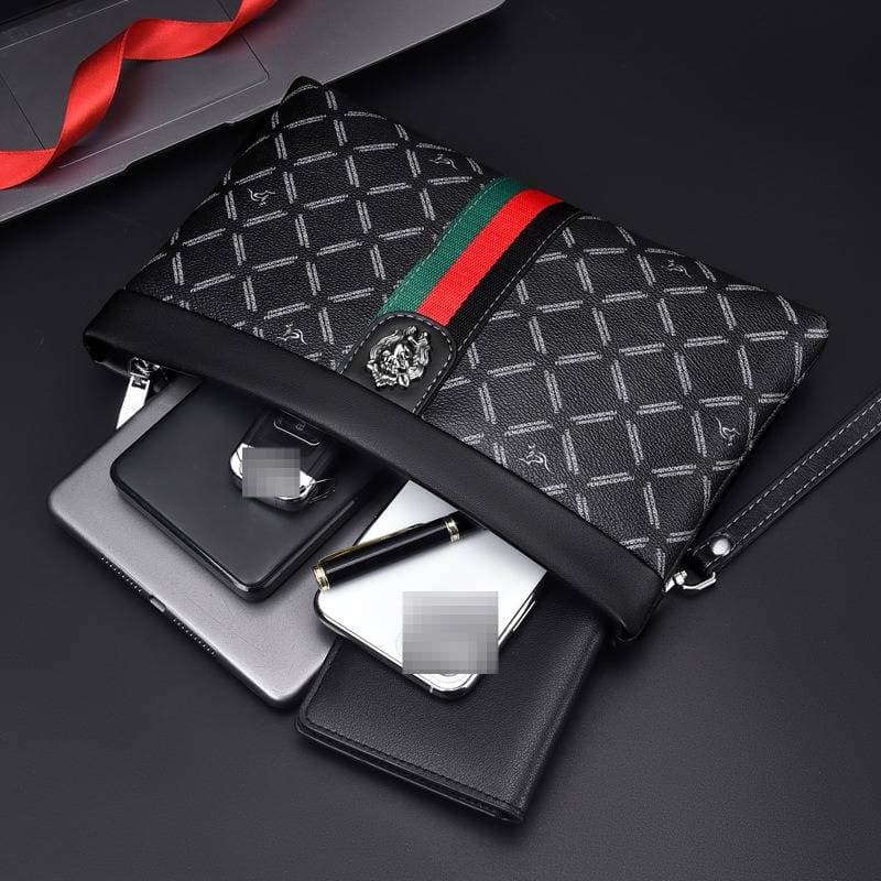 Men's Bags 2026 High End Brand Men's Clutch Bag Business Envelope Bag Men's Fashion Handbag Men's Clutch Bag Large Capacity