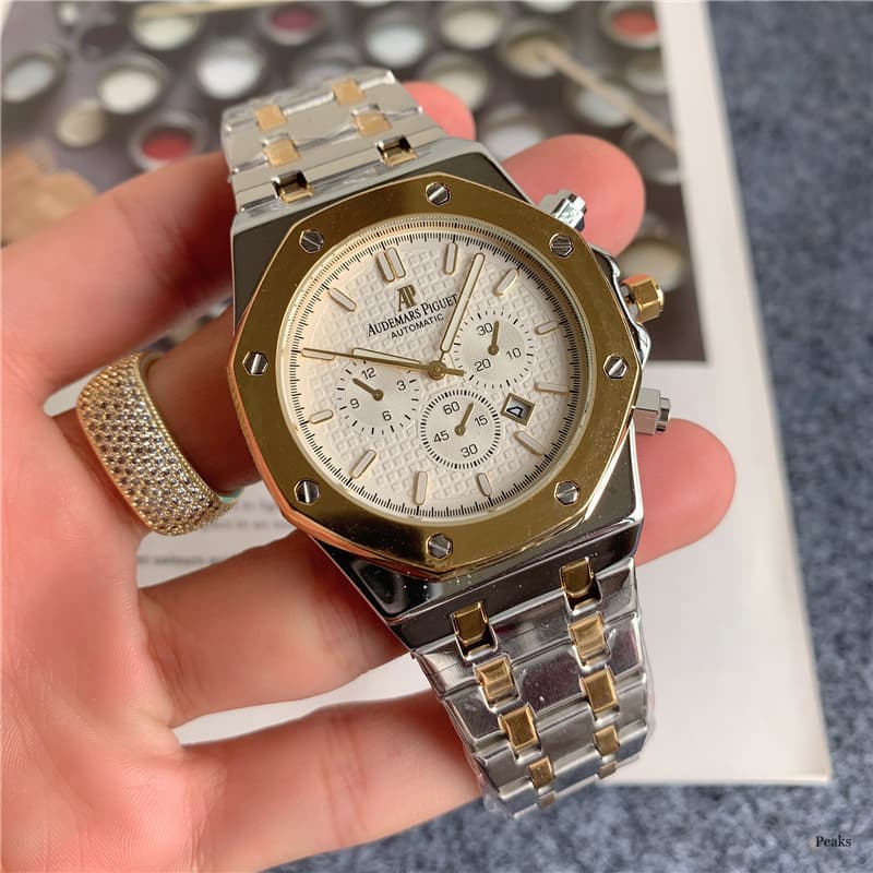 Montre multifonctions à plusieurs cadrans avec calendrier et fonction luminescente, marque suisse ancienne Audemars Piguet, montre tendance pour hom