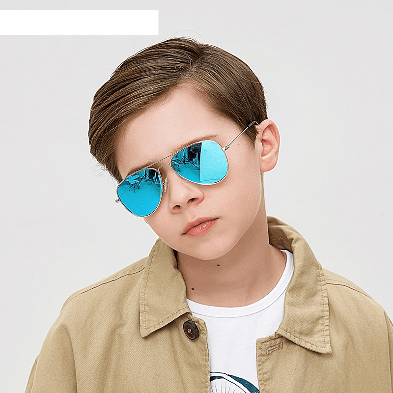 Unisex Vintage Toad metal polarized sunglasses Children's polarized sunglasses Boys and girls share parent-child glasses