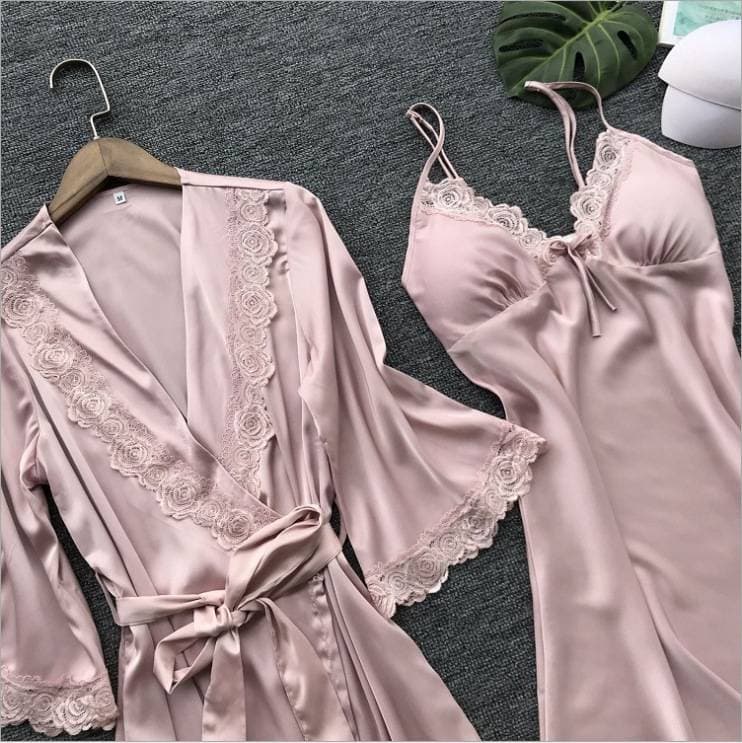 Hot Selling Pajamas Robe Sling Large Size Home Underwear Nightdress Source Two Piece Set