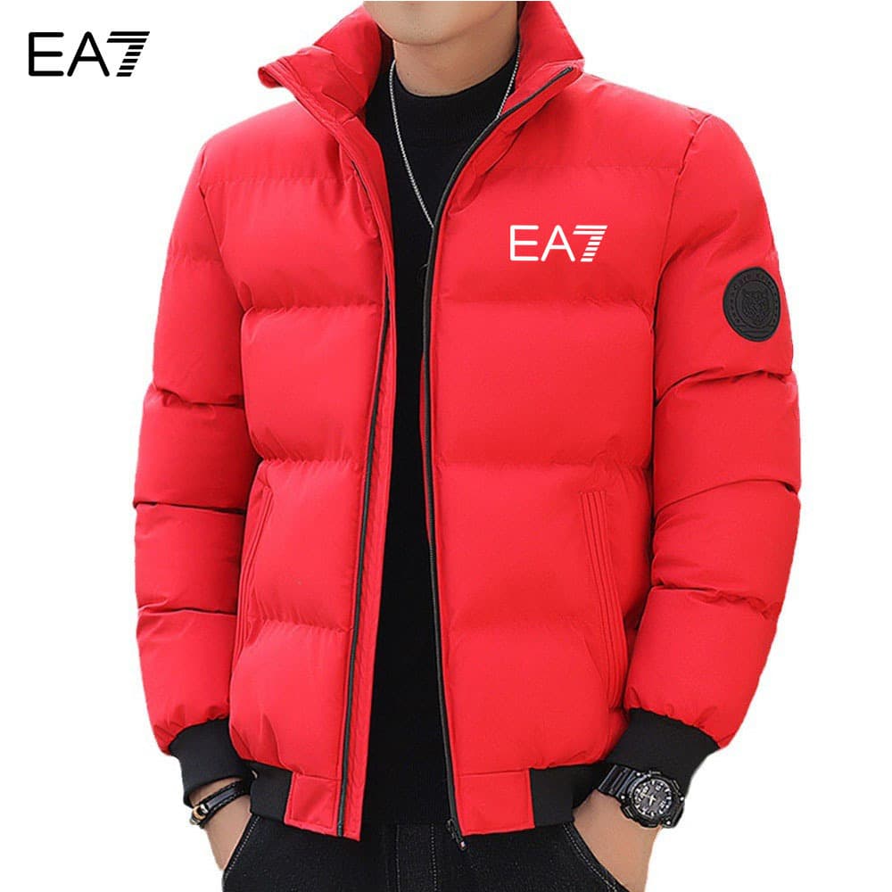 Veste matelassée en coton à col montant pour homme, automne et hiver, épaisse et rembourrée, version coréenne, élégante