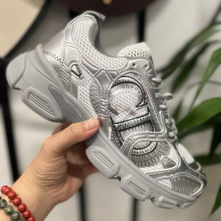 DIOR 25ss Dad New Homme B30 et Femme, Baskets décontractées polyvalentes à lacets en maille, Modèle Fashion CD Color-blocking résistant à l'usu