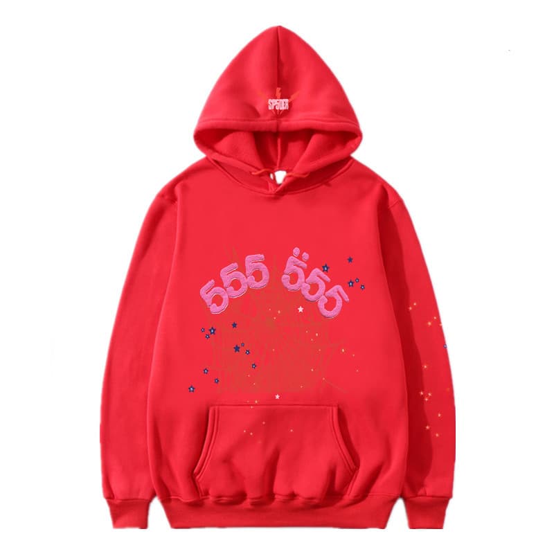 Sweat à capuche et pantalon de survêtement imprimé automne/hiver de la série Spider 555