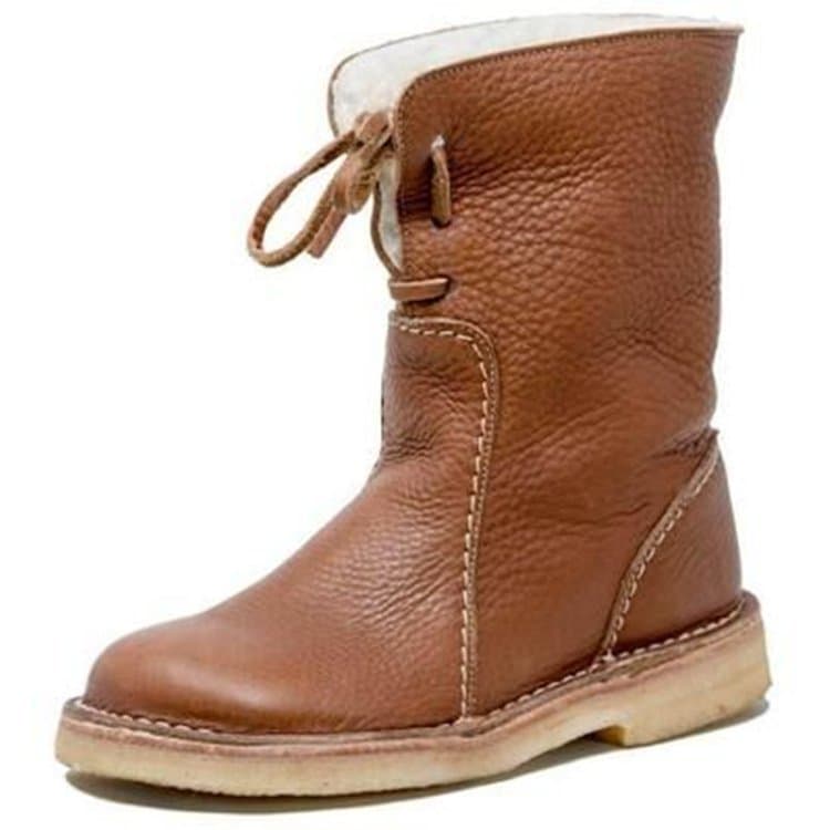 Women's shoes snow boots winter all-match mid-calf boots cotton Martin boots