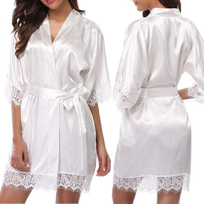 Plus Size Nightgown Sexy Seduction Underwear Foreign Trade Sexy Bathrobe Sexy Ice Silk Pajamas 3025