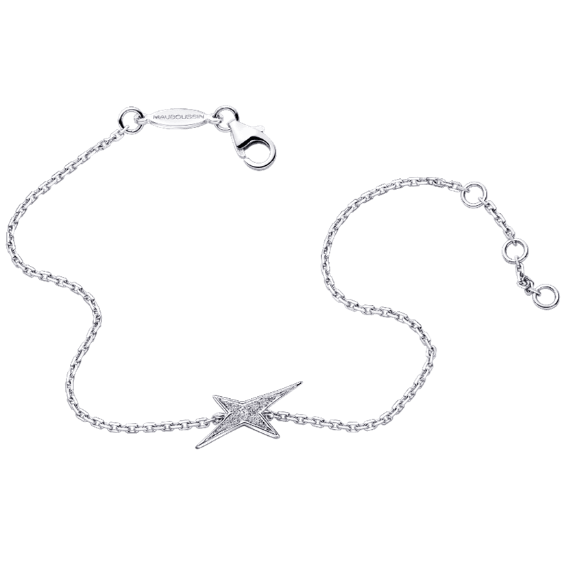 Mini Star Bracelet, Luxury French Jewelry, 925 Sterling Silver Plated With 18K Gold, Fashionable High-End Women's Gift