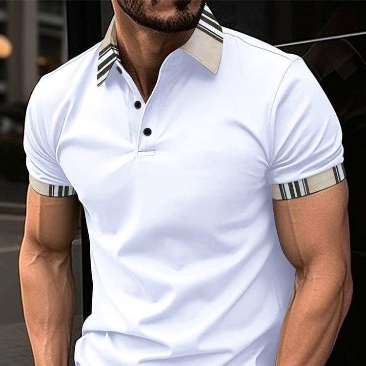 Man's Clothing 2025 New Summer Lapel Polo Shirt With Button Pocket Men's Sports Polo Shirt
