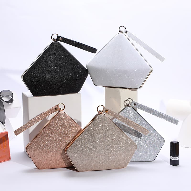 New Fashion Evening Bag Ladies Handbag Shoulder Bag Reflective Sequins Evening Wedding Makeup Bag