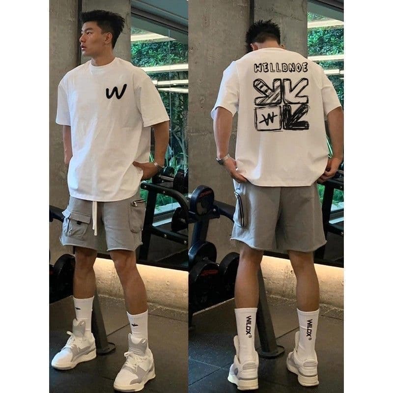 Men's High-quality Round-neck Pullover Short-sleeved T-shirt