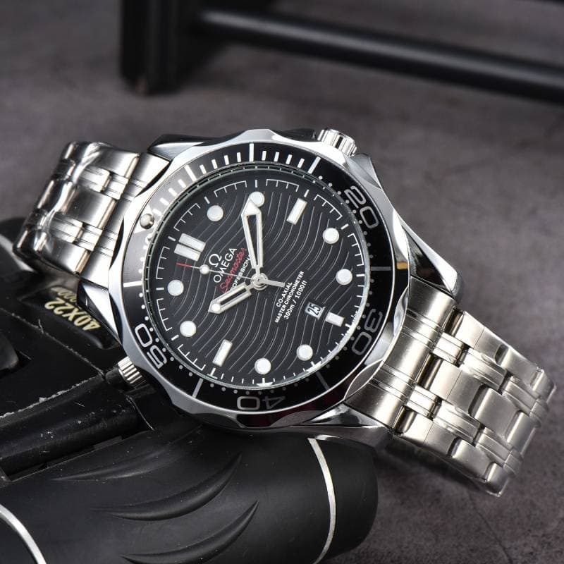 Montres pour hommes SEAMASTER, style business, élégance, métal, style rétro, quartz