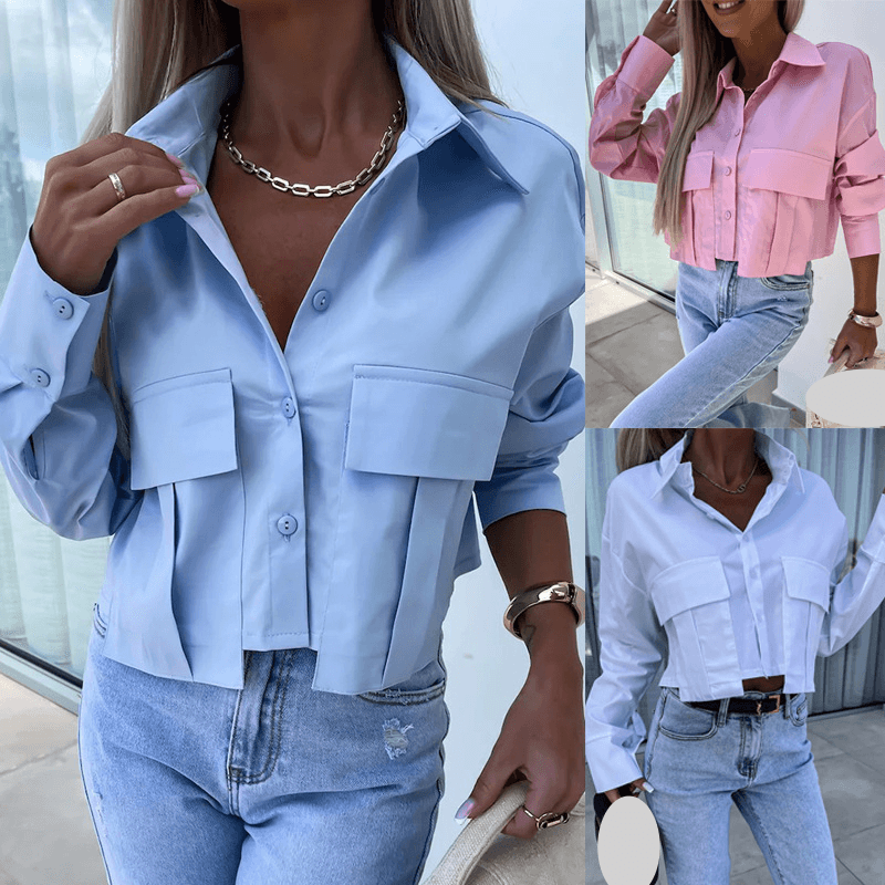 Women's Clothingnew spring and autumn fashion loose long sleeved button shirt shirt for women