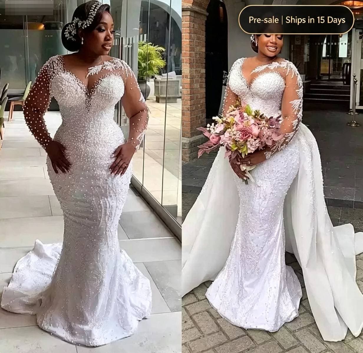 Women's Clothing Dress Wholesale Bride Wedding Fishtail Manufacturer Supply(Pre-sale | Ships In 15 Days)