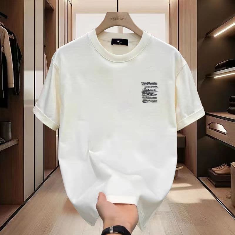 2024Men's high-quality round-neck pullover short-sleeved t-shirt