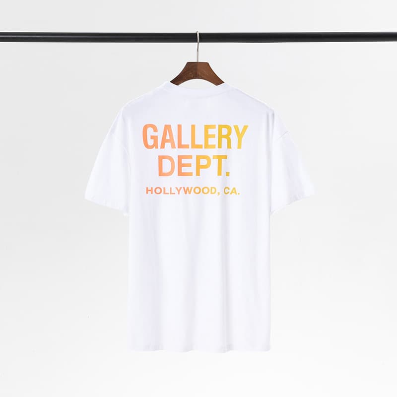 T-shirt à manches courtes et col rond pour homme avec imprimé dégradé Star