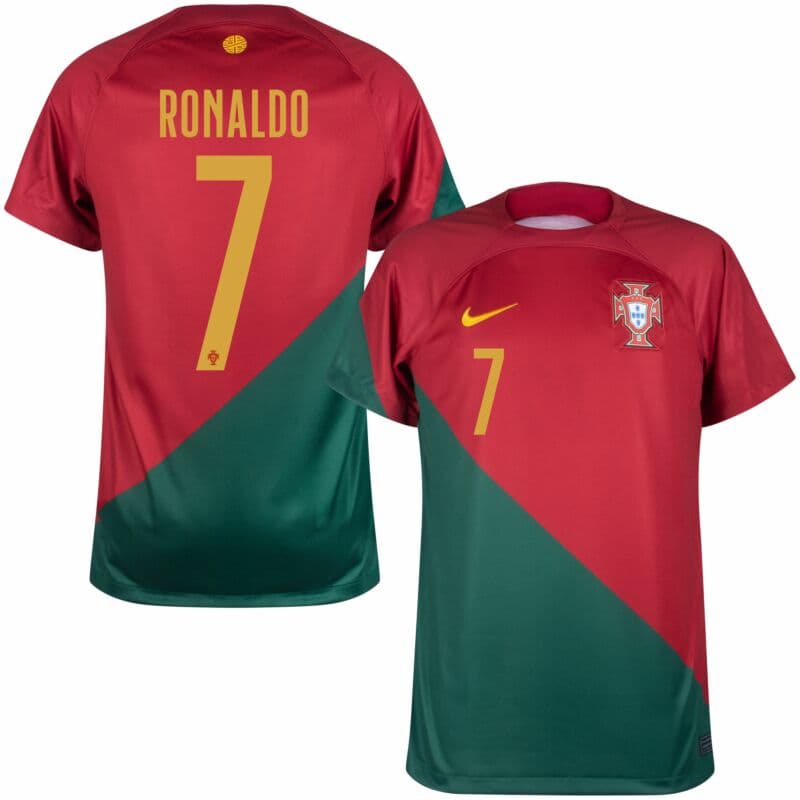 2022/2023 Portugal Ronaldo 7 Stadium Home Football Shirt Soccer Jersey - Mens