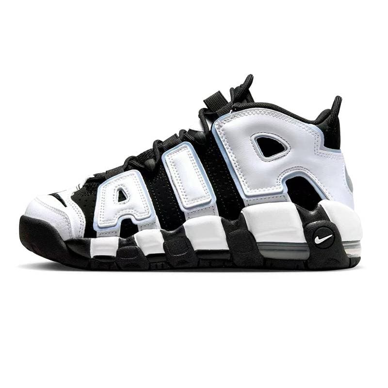 Chaussures de basket-ball Hommes Nikes Airs More Uptempo 96 Total Scottie Pippen Blanc Varsity Rouge Vert Multi Noir Bulls Université Bleu Femmes Ba