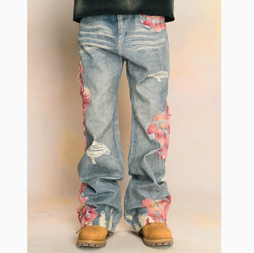 Man's ClothingMen's European And American Trendy Ins Net Red Jeans