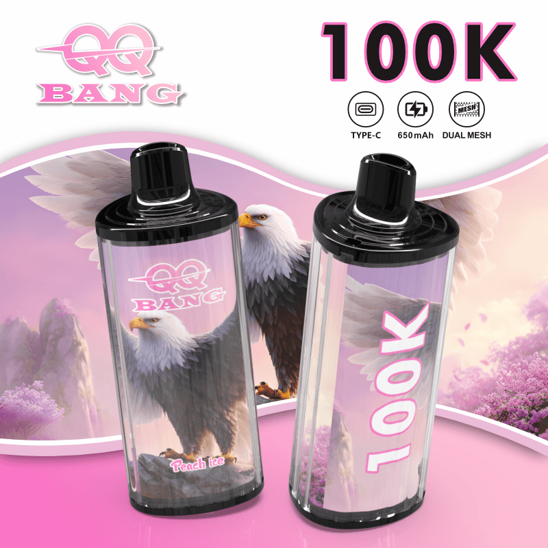 BANG KING 100K bouffées / Affichage du niveau de carburant et de la batterie sur l'écran / Faible résistance / Charge rapide