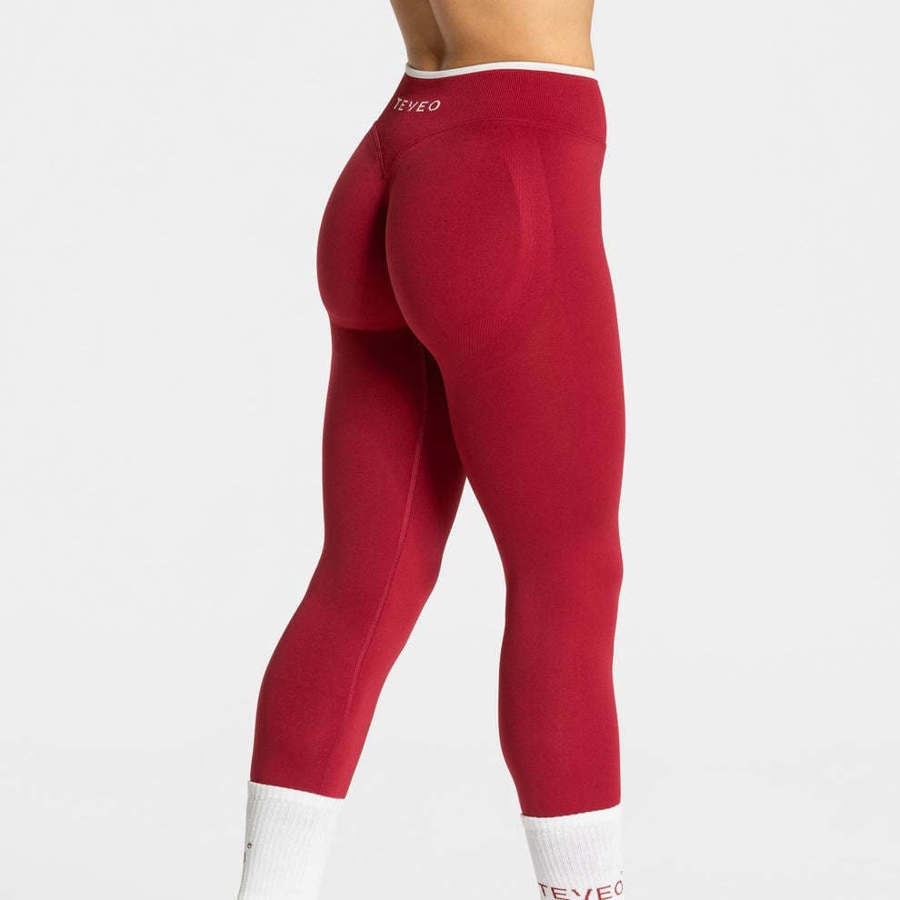 TEVEO Women's Running & Yoga Set: Quick-Dry Tight Sports Top + High-Waist Hip-Lift Pants