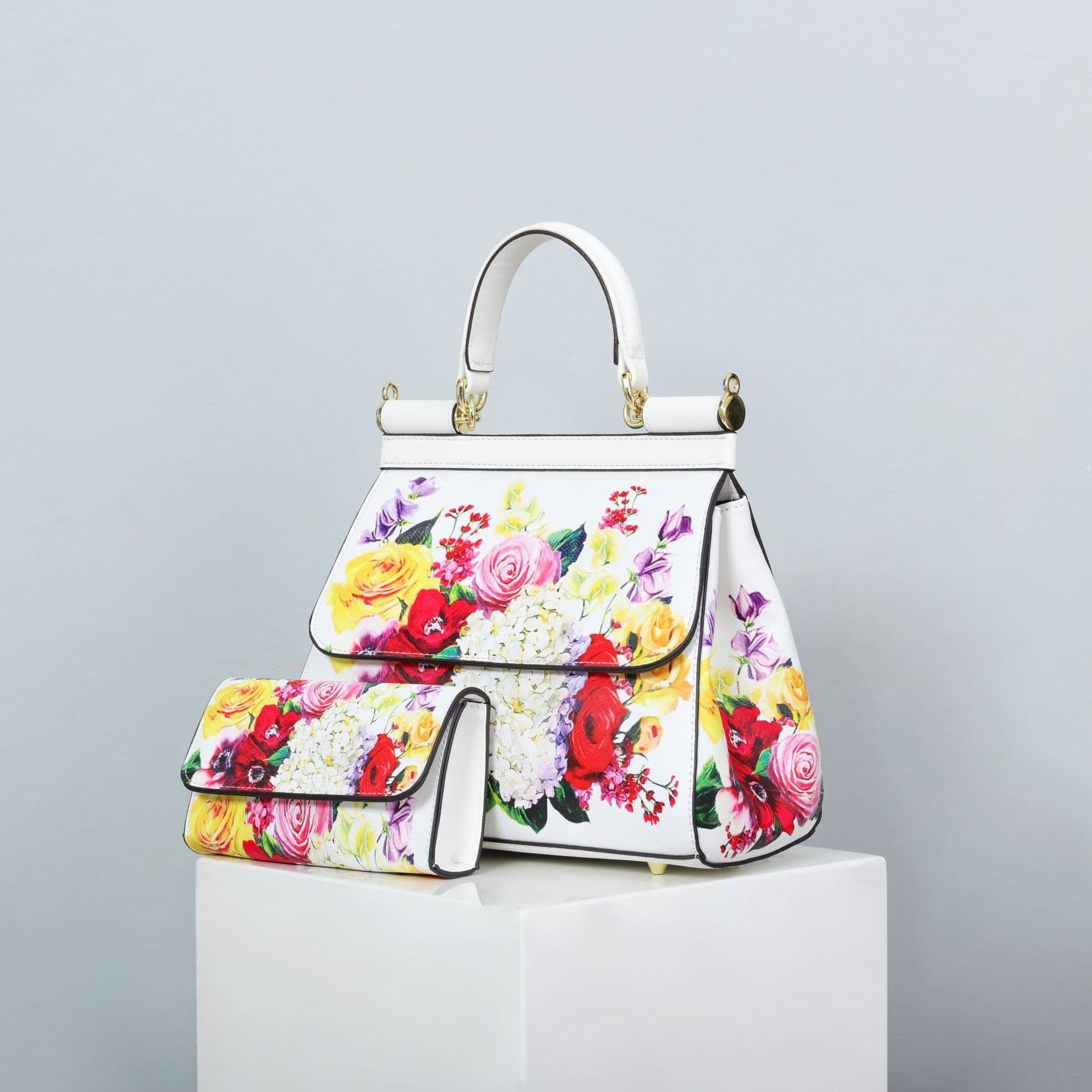 Women's Bags new printed two piece women's bag texture brand light luxury bag