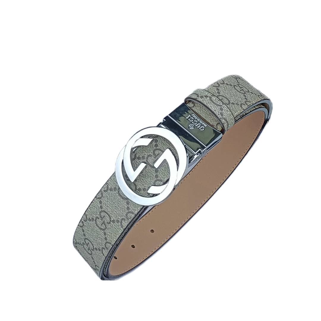 Ceinture en cuir véritable pour homme et femme, boucle G, tendance, de luxe, universelle, largeur 3,5 cm