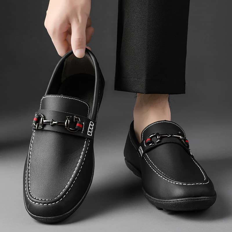 NEW Spring Autumn Teddy Shoes Men's 2026 Small Leather Shoes, Loafers, Casual Men's Shoes