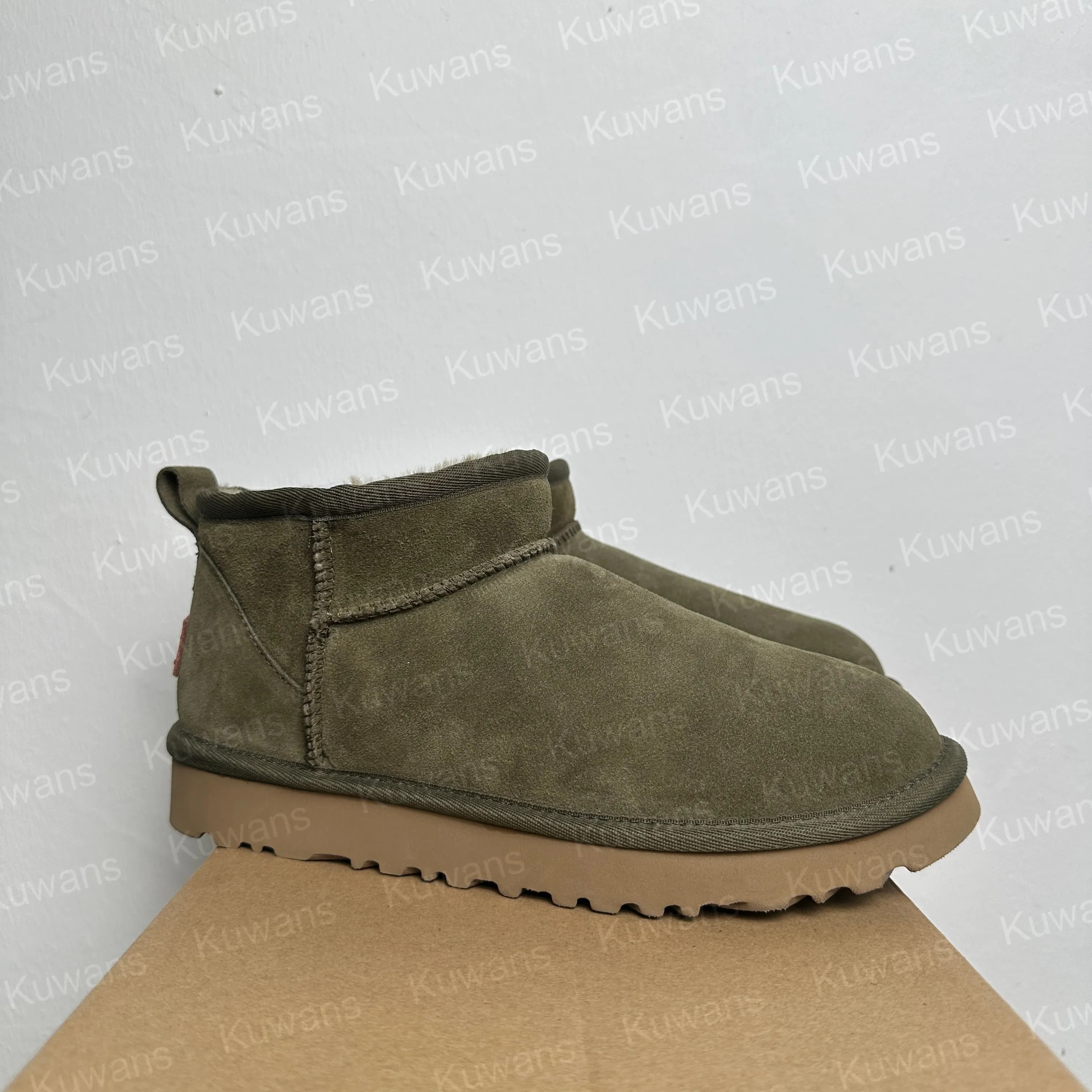 U GG Designer Classic Ultra Mini Bottes de Neige Plateforme Courte Femmes Hommes Fourrure Peau de Mouton Tasman Tazz Chesut Sable Graine de Moutarde