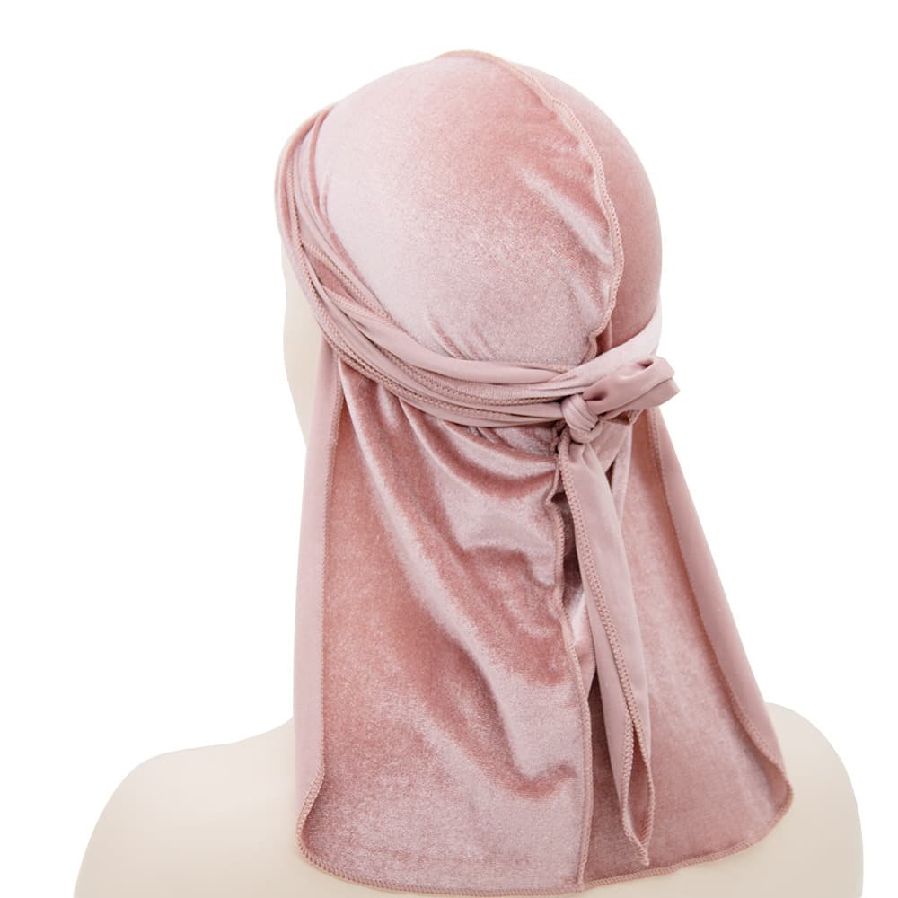Chapeau de pirate unisexe en velours à longue queue, chapeau populaire à longue queue, durags en velours