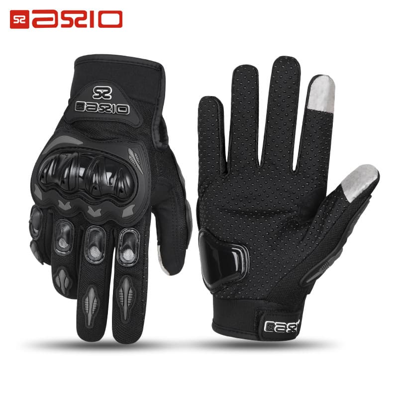 Road Motorcycle Anti Fall, Anti Slip, Breathable Riding Mountain Bike Summer Racing Motorcycle Full Finger Gloves