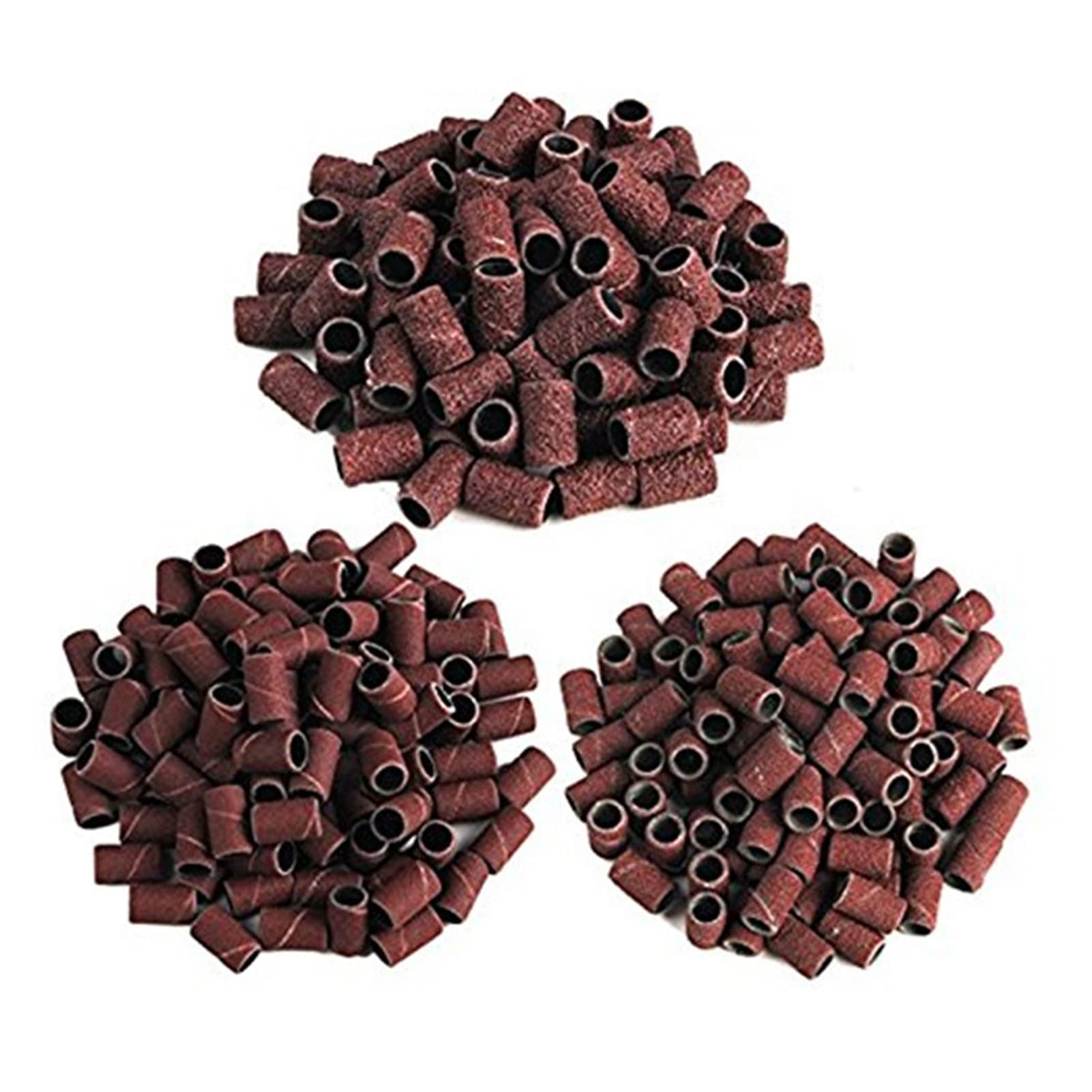 BeautyLife 100Pcs Grinding Sand Ring Wear-resistant Fine Workmanship Durable Nail Electric Drill Machine Grinding Sand Ring for Nail Salon