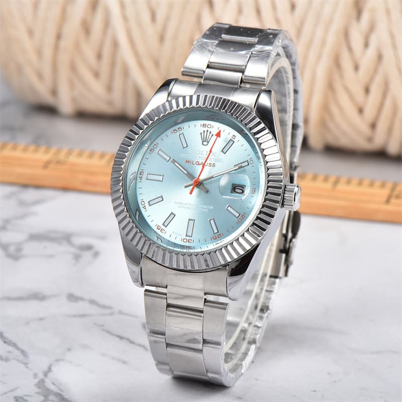 Montre à Quartz décontractée pour hommes, tendance populaire, polyvalente, étanche, calendrier, bracelet en acier