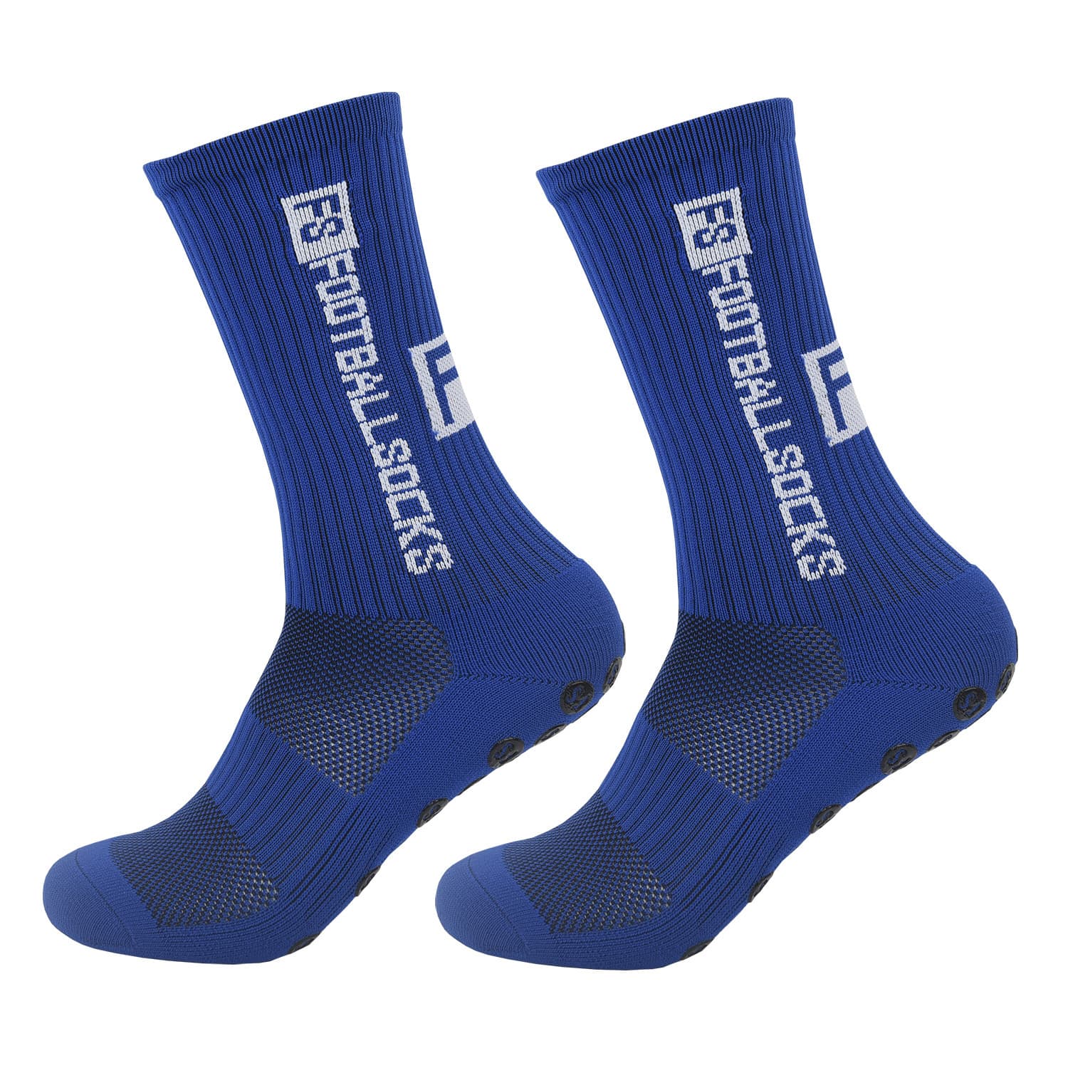 Chaussettes de sport adhésives, chaussettes de football, chaussettes antidérapantes à semelle épaisse en serviette