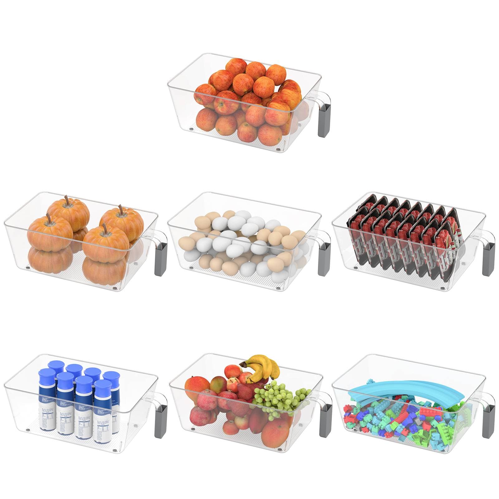 Organizador Nevera Y Cocina - Caja De Almacenamiento Ajustable Para Frigorífico, Cajones Y Armarios - Ahorra Espacio Y Ordena Alimentos