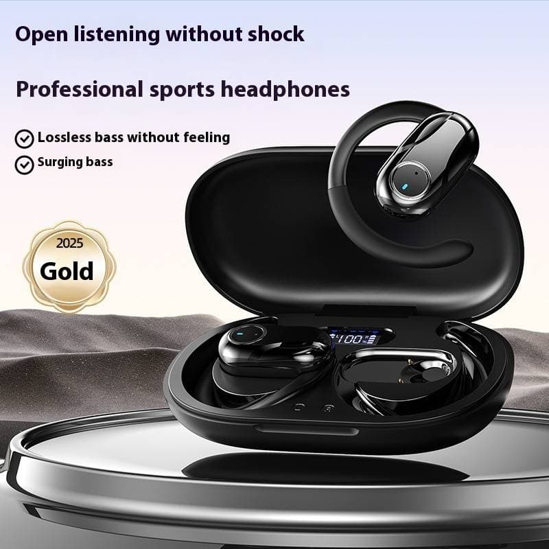 Bone Conduction Bluetooth Headphones Open Ear Wireless Sport Earphones 35H Playtime IPX7 Waterproof Lightweight For Running/Gym