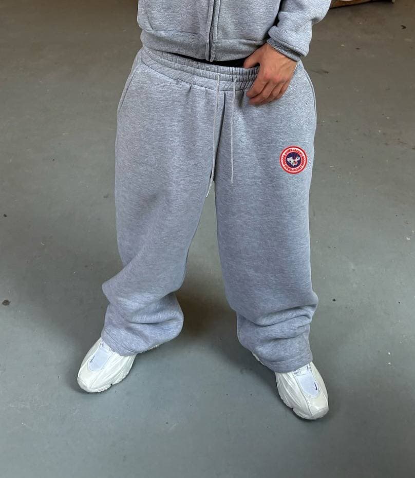 Chemise à capuche à manches longues délavée style rétro américain, pantalon ample et décontracté, costume pull japonais à la mode