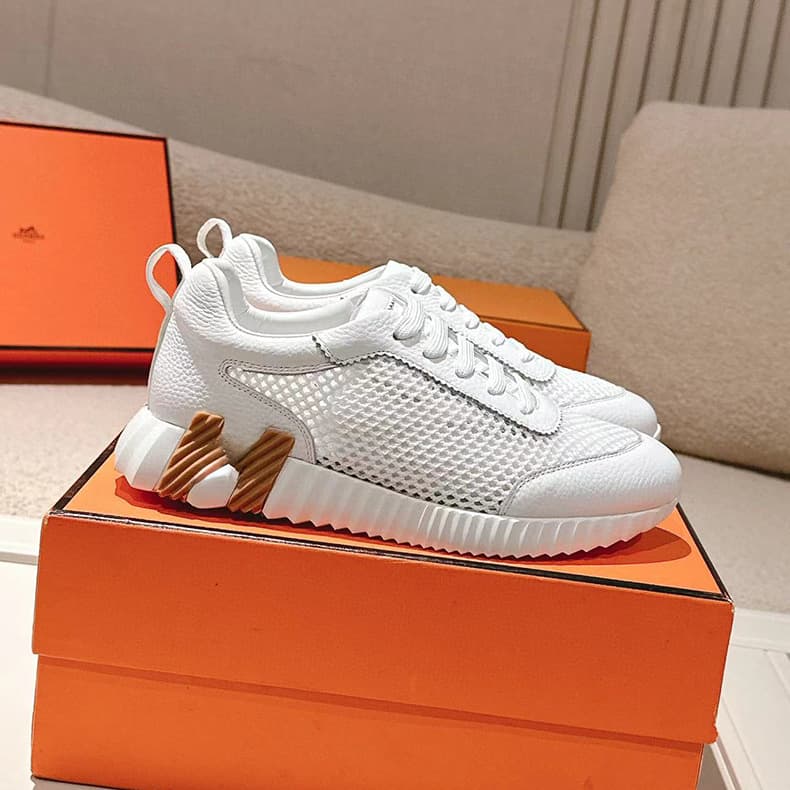 Chaussures blanches respirantes et polyvalentes en cuir véritable de marque H, baskets noires pour femmes et hommes