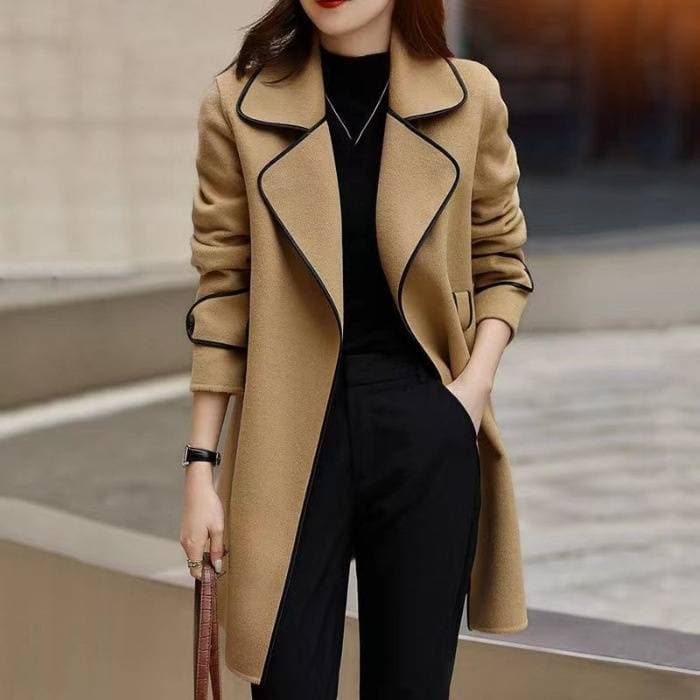 Women's Clothing comfortable double faced wool coat cashmere coat women's fashionable medium and long style wool coat
