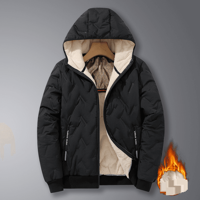 Men's Clothing Winter cotton coat men new large size men's medium Silk cotton cotton coat plus velvet thick warm lapel cotton coat